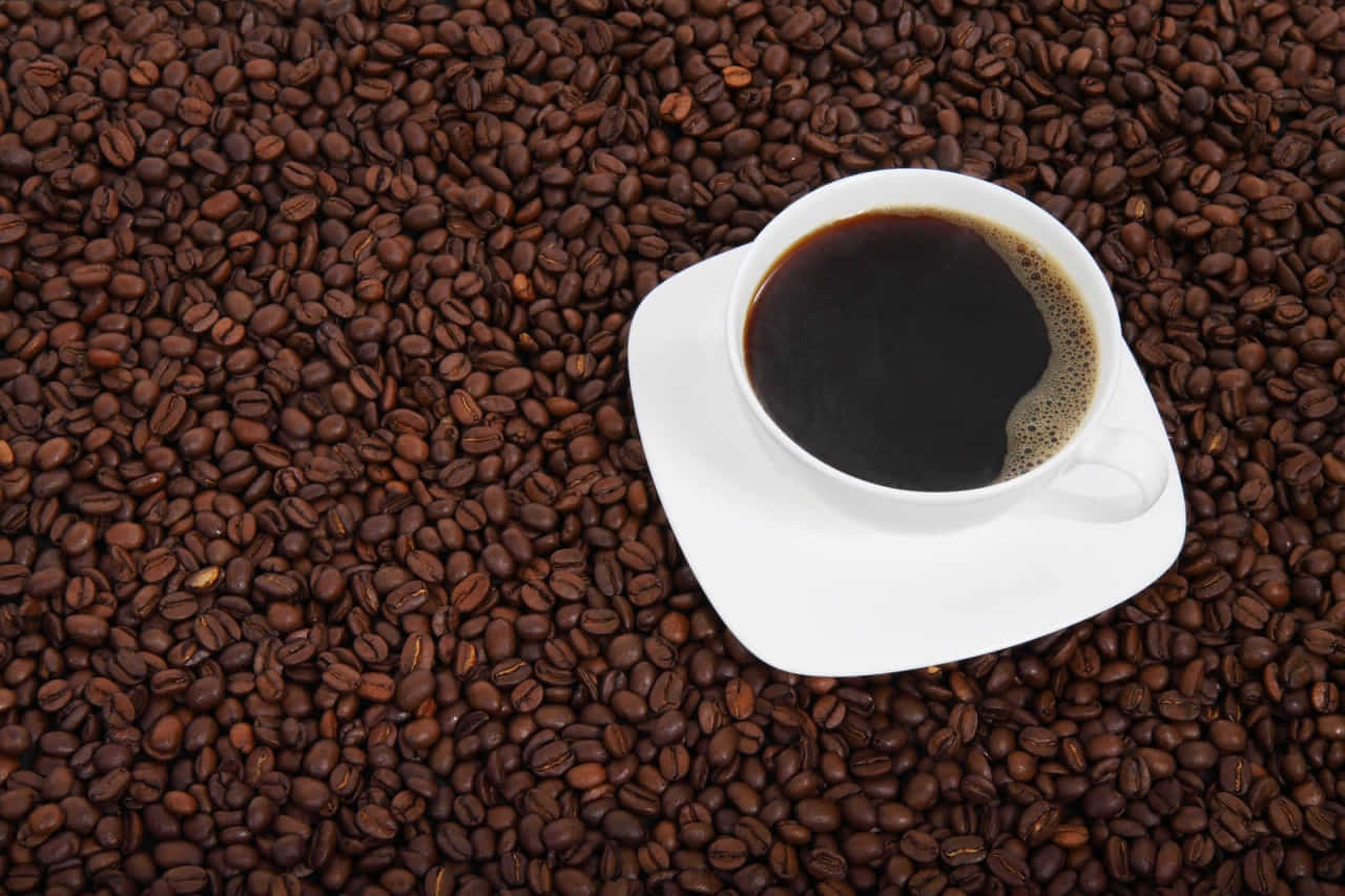 coffee cup, black coffee, foam, HD Desktop Wallpaper