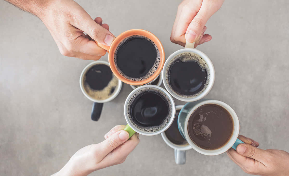 International Coffee Day, coffee, mugs, SD Desktop Wallpaper