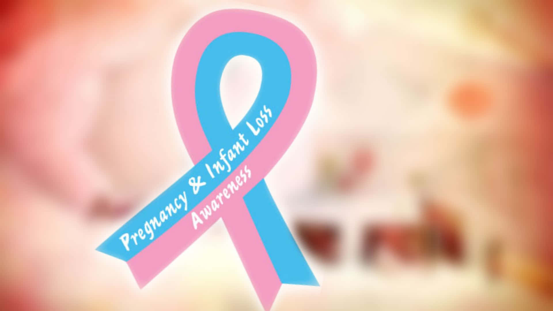 International Pregnancy and Infant Loss Remembrance Day, pink and blue ribbon, candlelight vigil, Full HD Desktop Wallpaper