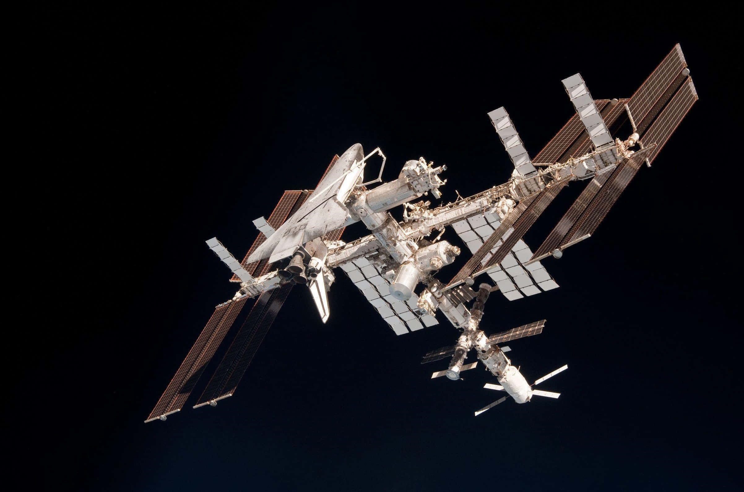 International Space Station, Earth, deep space, Full HD Desktop Wallpaper