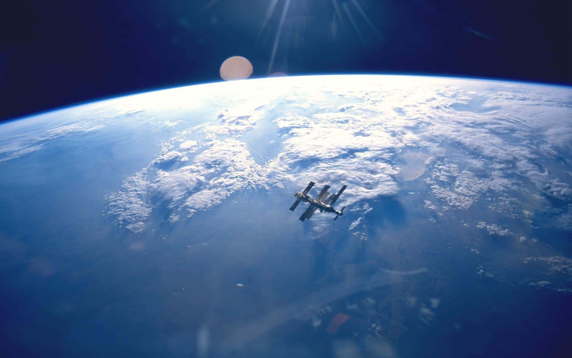 International Space Station, Earth, sunrise, Full HD Desktop Wallpaper