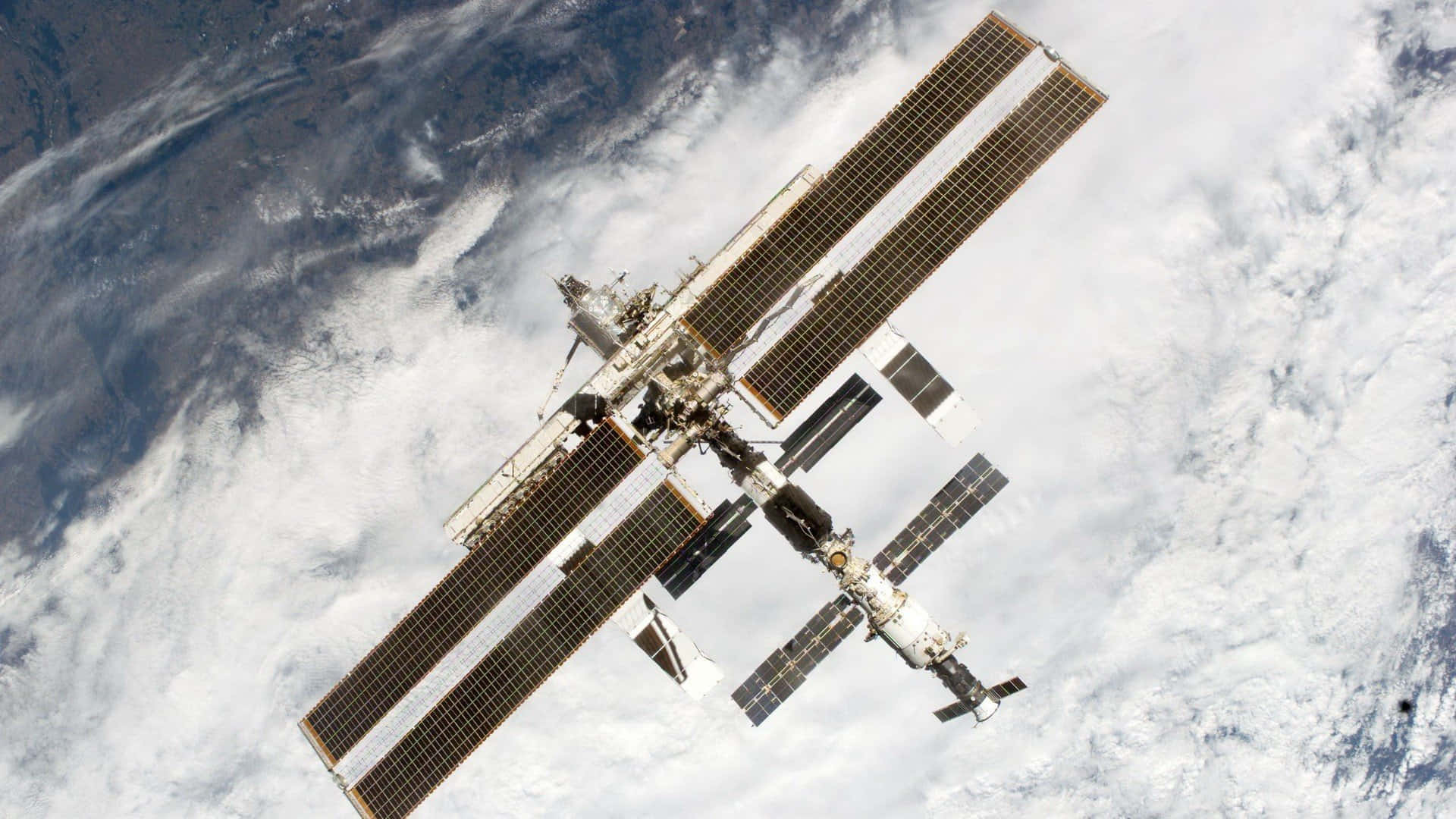 International Space Station, Earth, solar panels, Full HD Desktop Wallpaper