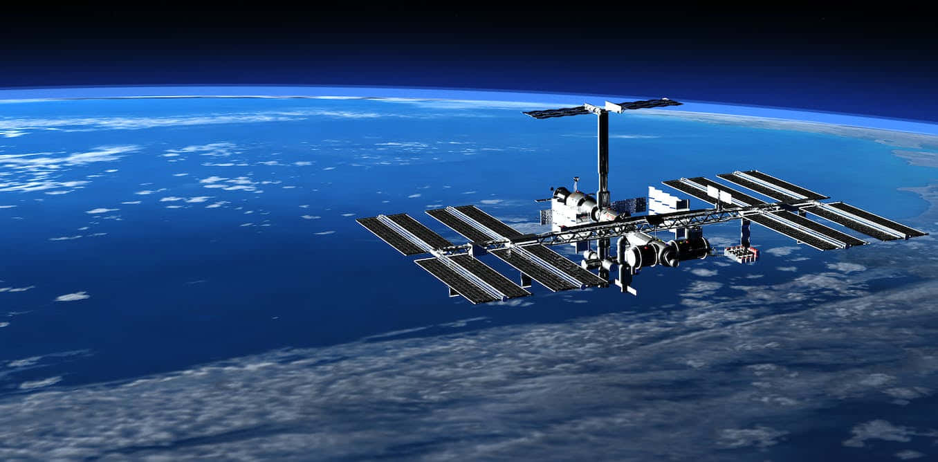 International Space Station, Earth, solar panels, HD Desktop Wallpaper