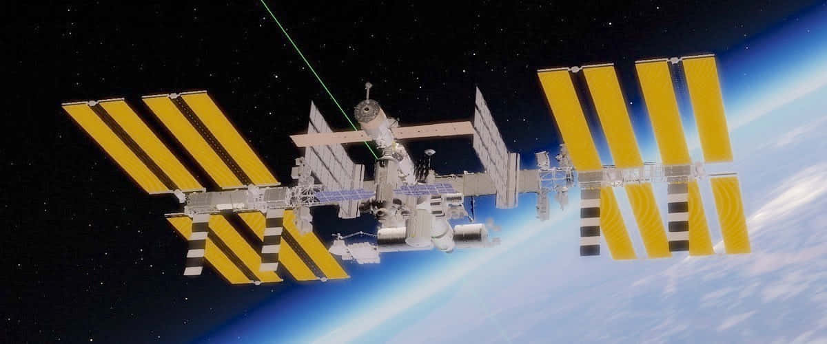 International Space Station, Earth, solar panels, SD Desktop Wallpaper