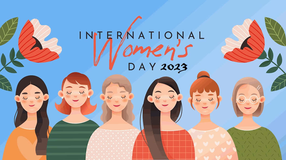International Women's Day 2023, blue sky, red poppies, SD Desktop Wallpaper