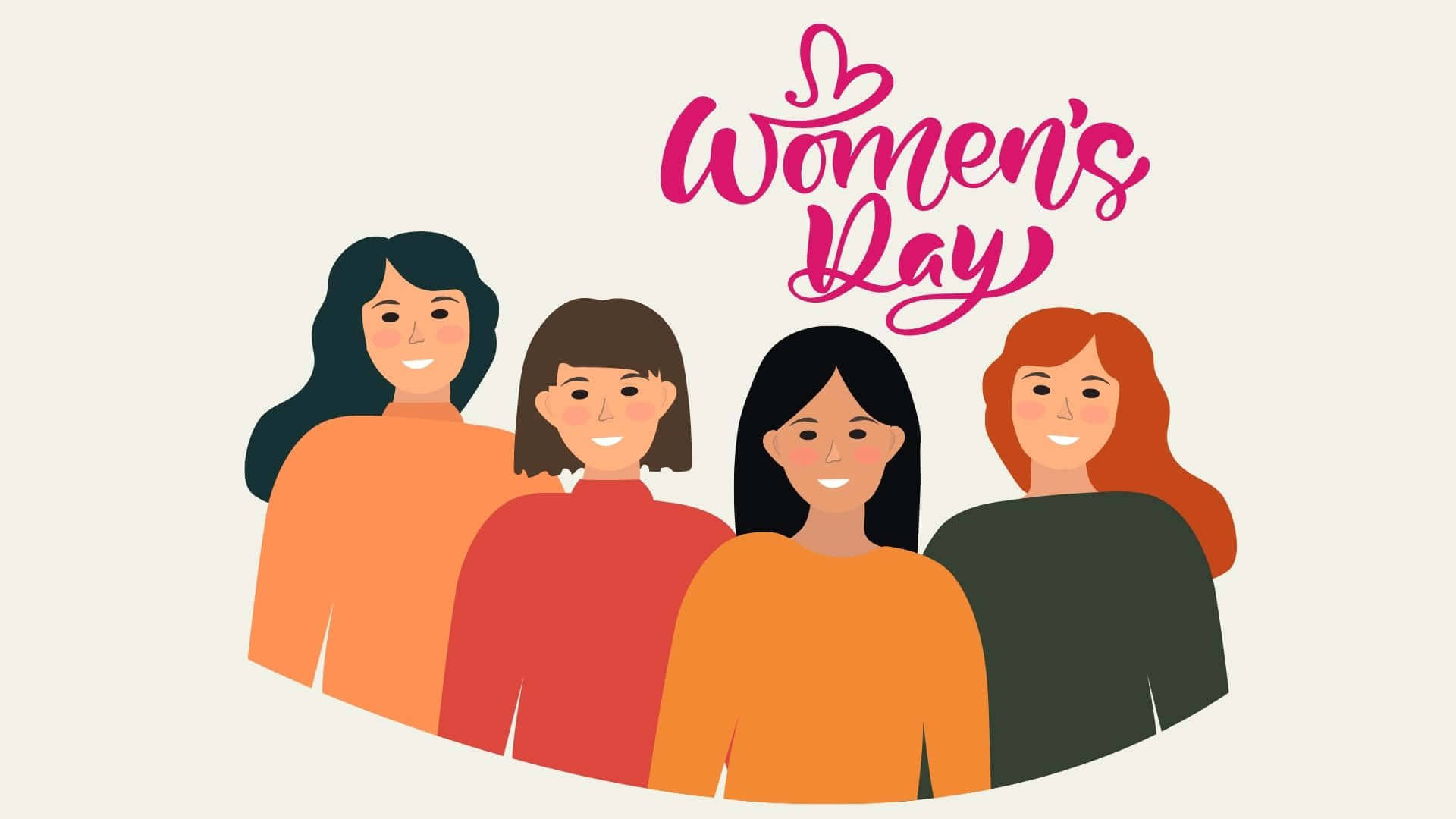 International Women's Day, pink, script, Full HD Desktop Wallpaper