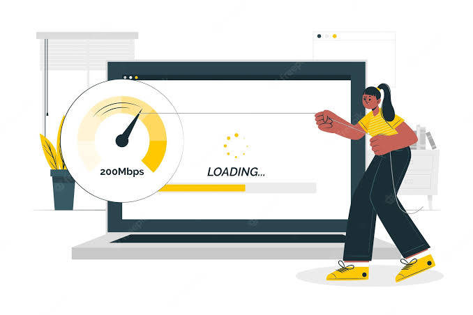 Speed Test Loading Screen, giant laptop, loading screen, SD Desktop Wallpaper