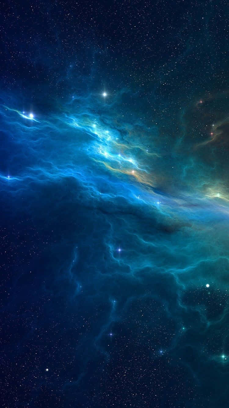 Interstellar Cloud, blue, teal, HD Phone Wallpaper