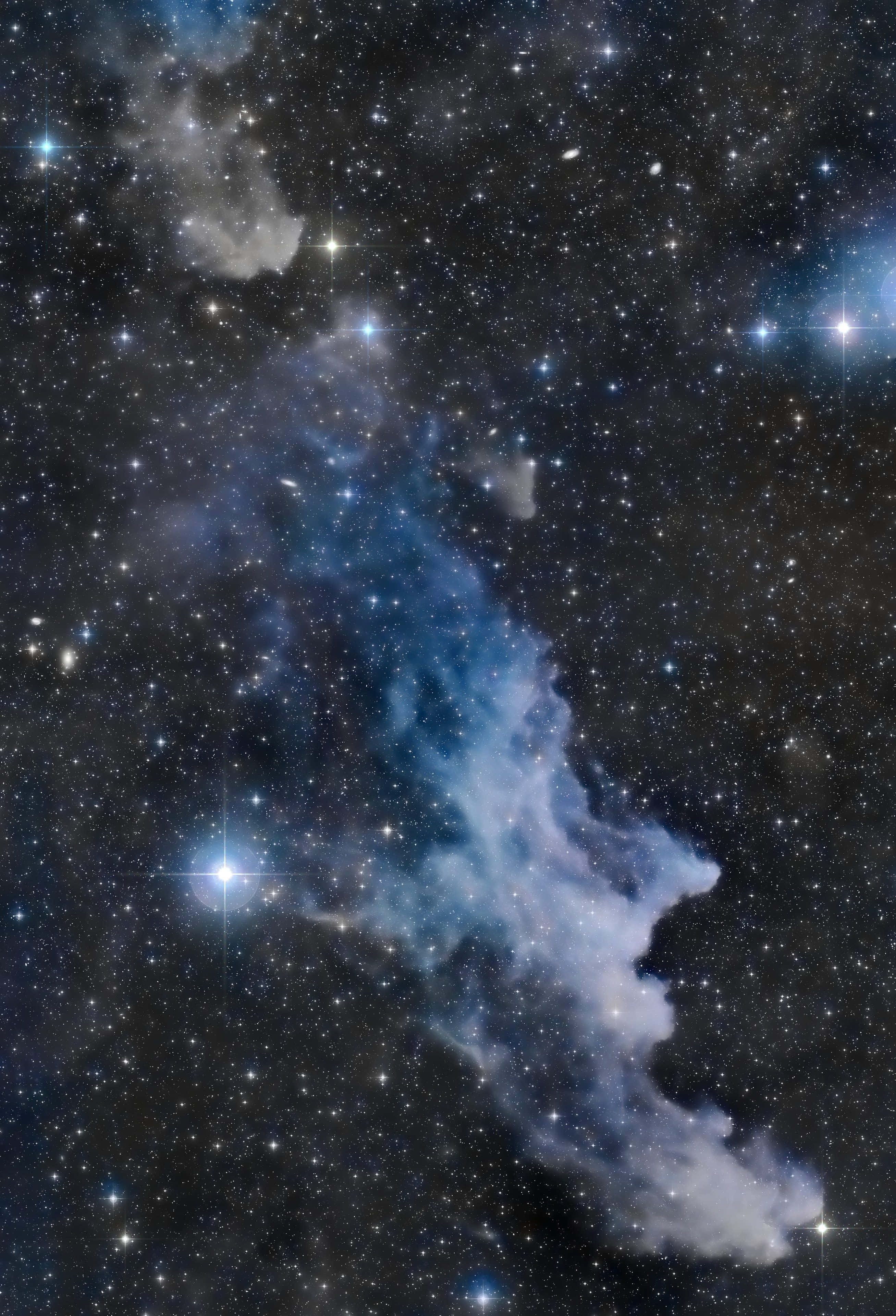 Interstellar Cloud, 2615 x 3840, cosmic nebula, 4K Phone Wallpaper