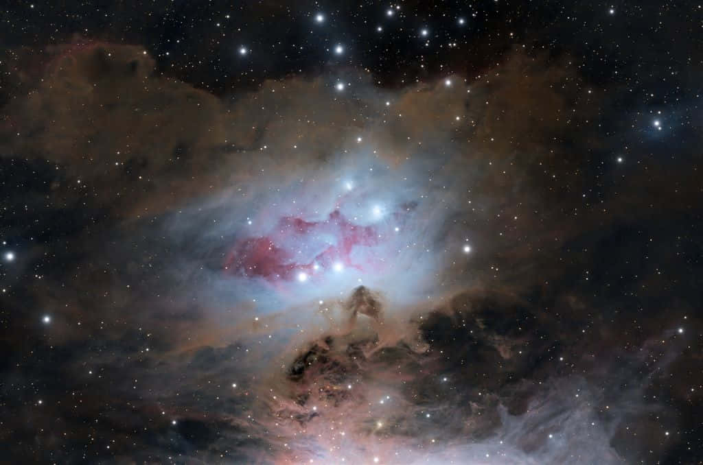interstellar cloud, pink, blue, SD Desktop Wallpaper