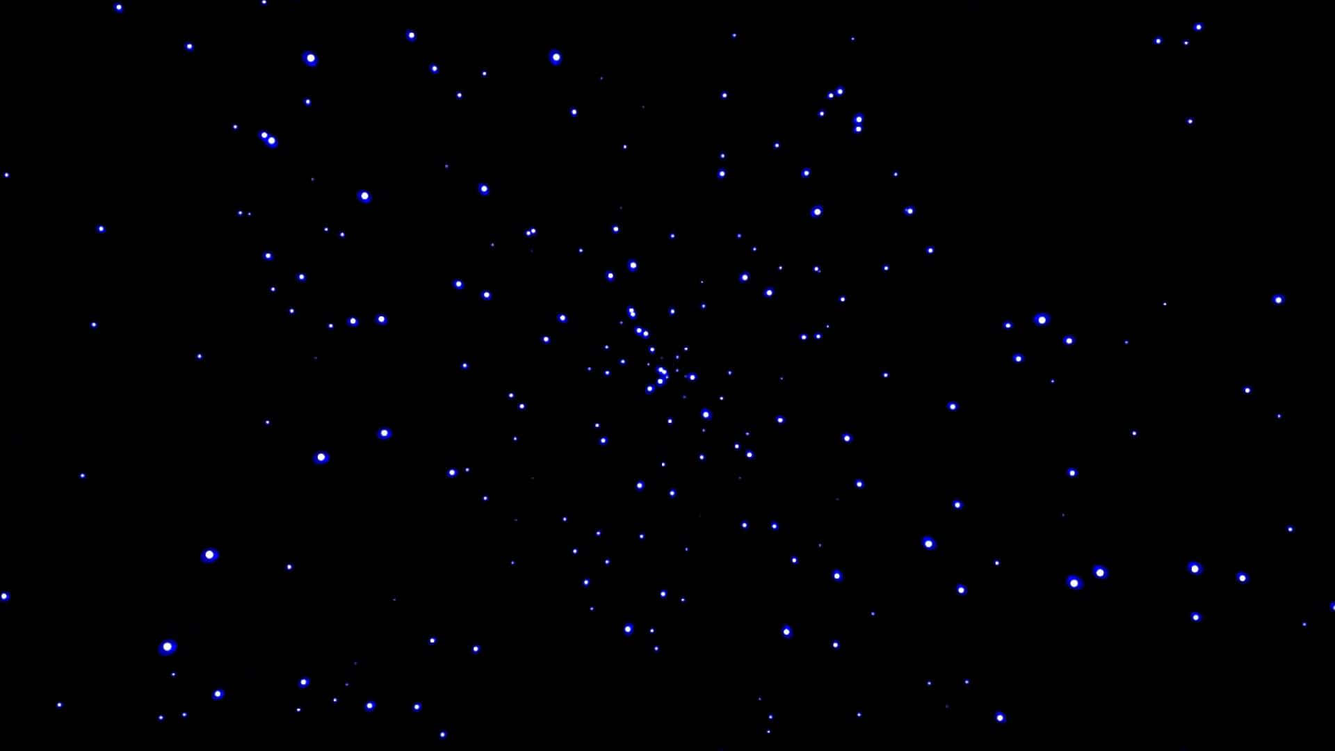 Interstellar travel, glowing blue stars, deep black void, Full HD Desktop Wallpaper