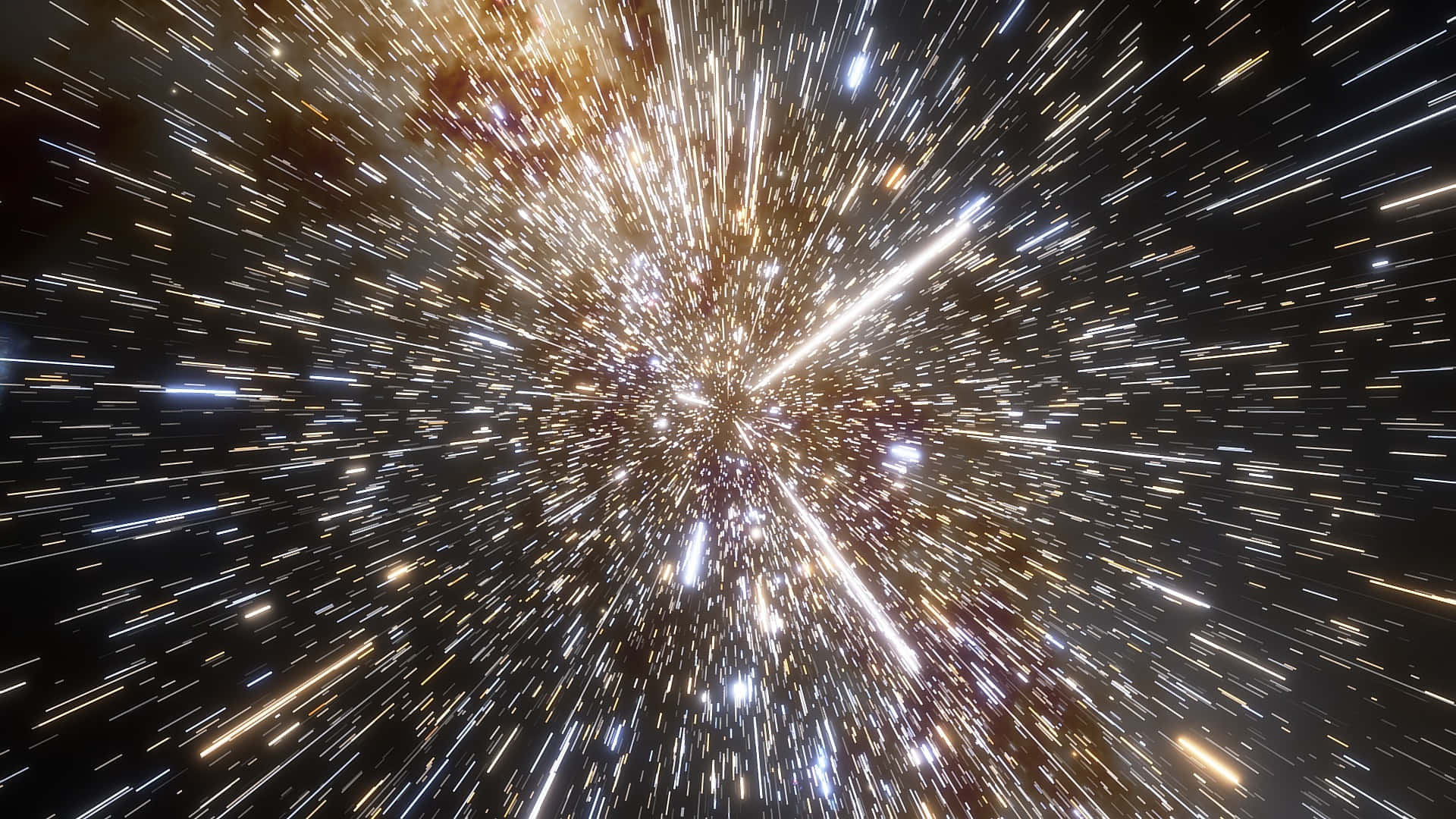 Interstellar Travel, hyper-speed journey, streaking stars, Full HD Desktop Wallpaper
