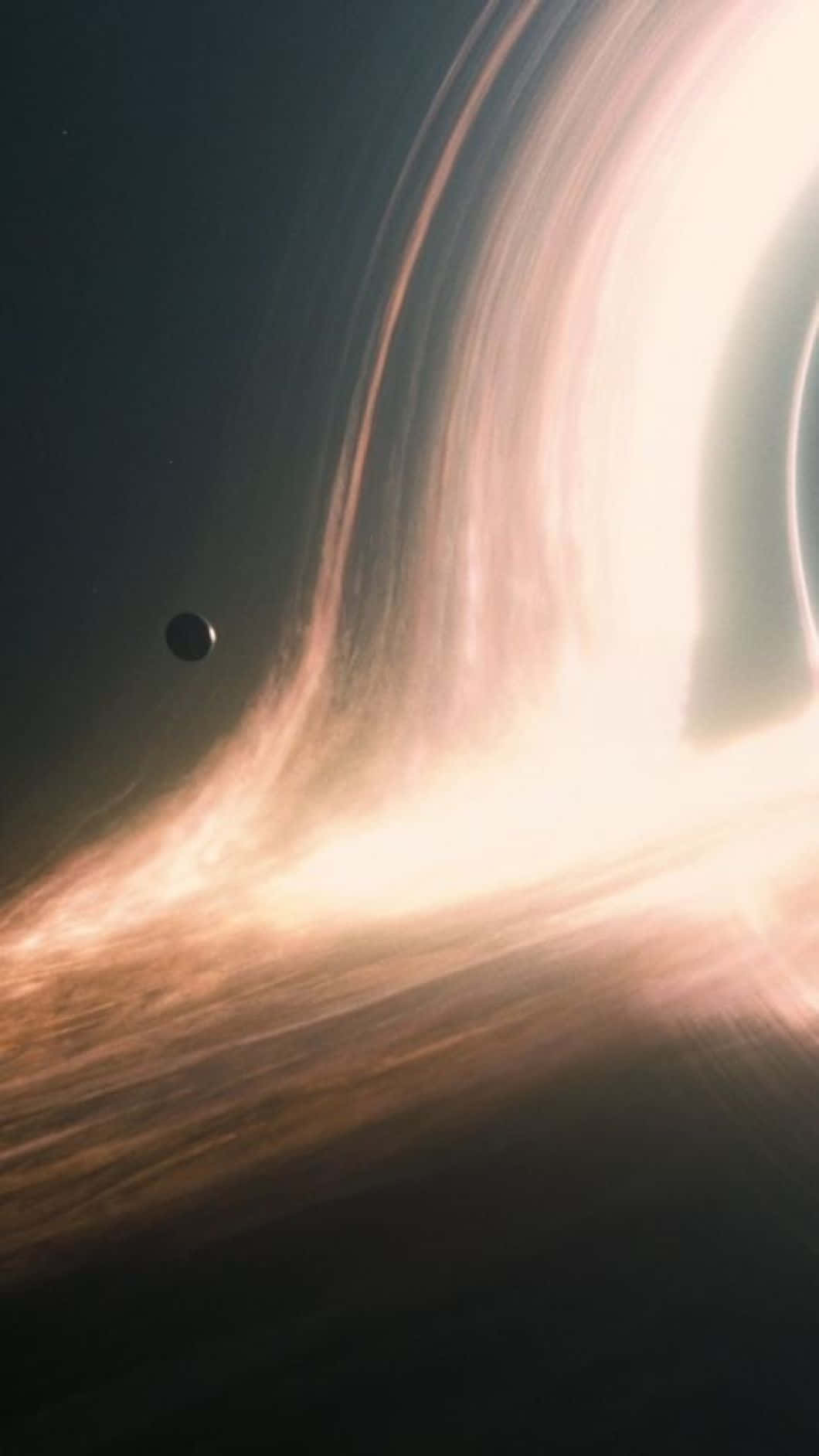 black hole, glowing orange accretion disk, event horizon, HD Phone Wallpaper