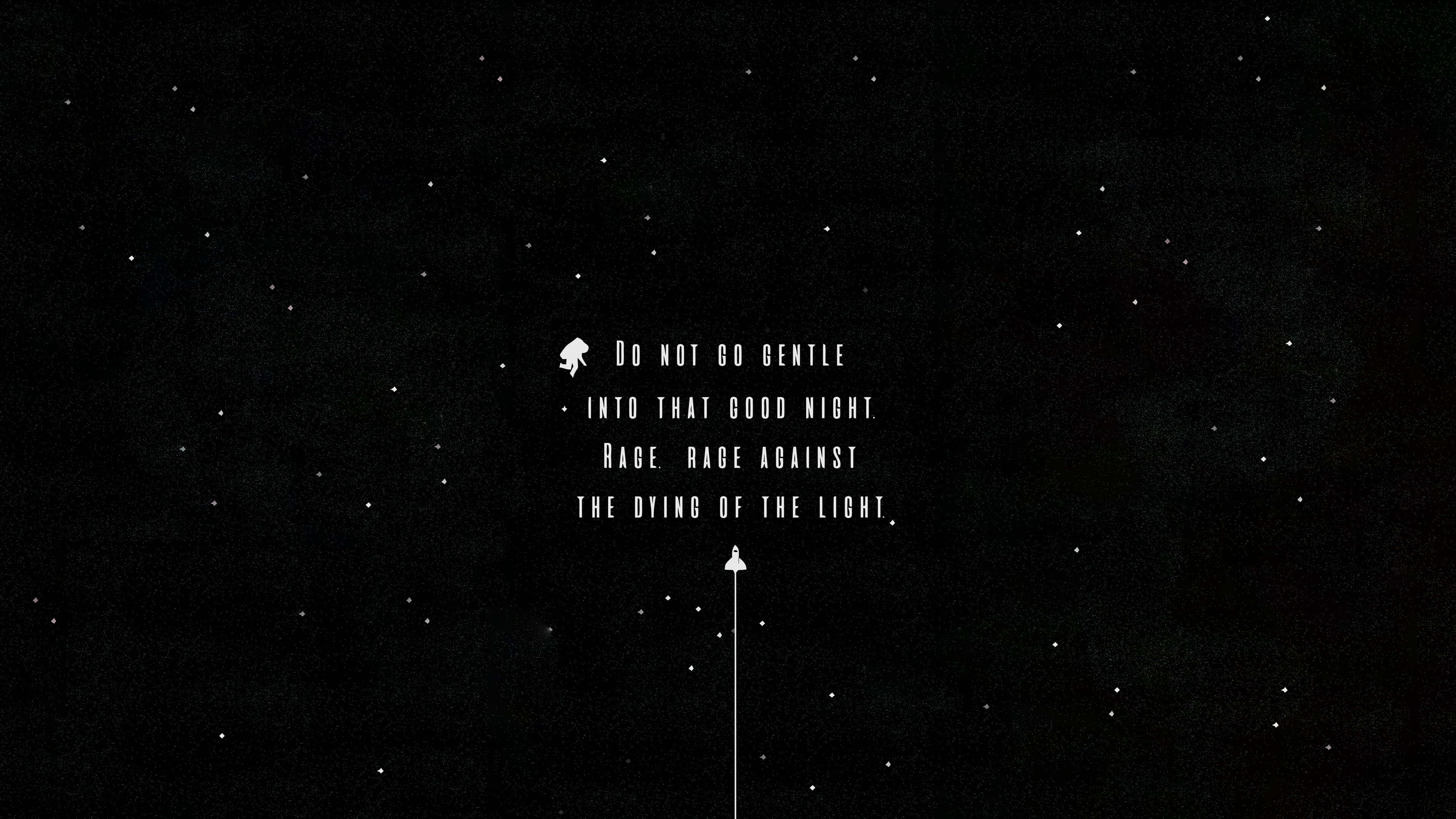 Interstellar, Night, white stars, 5K Desktop Wallpaper