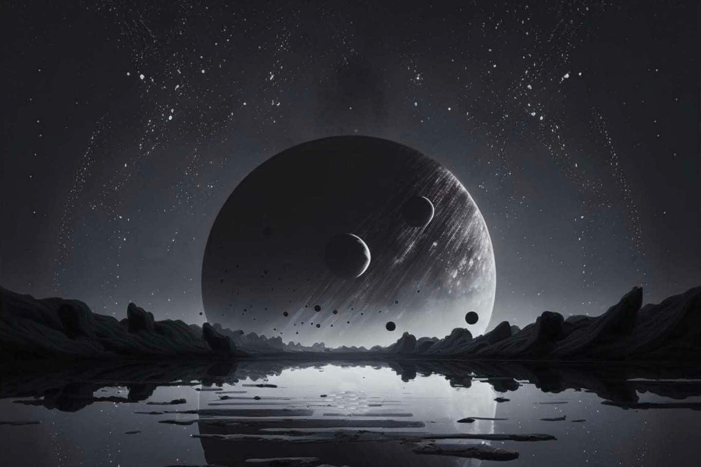 Interstellar, spaceship, distant stars, HD Desktop Wallpaper