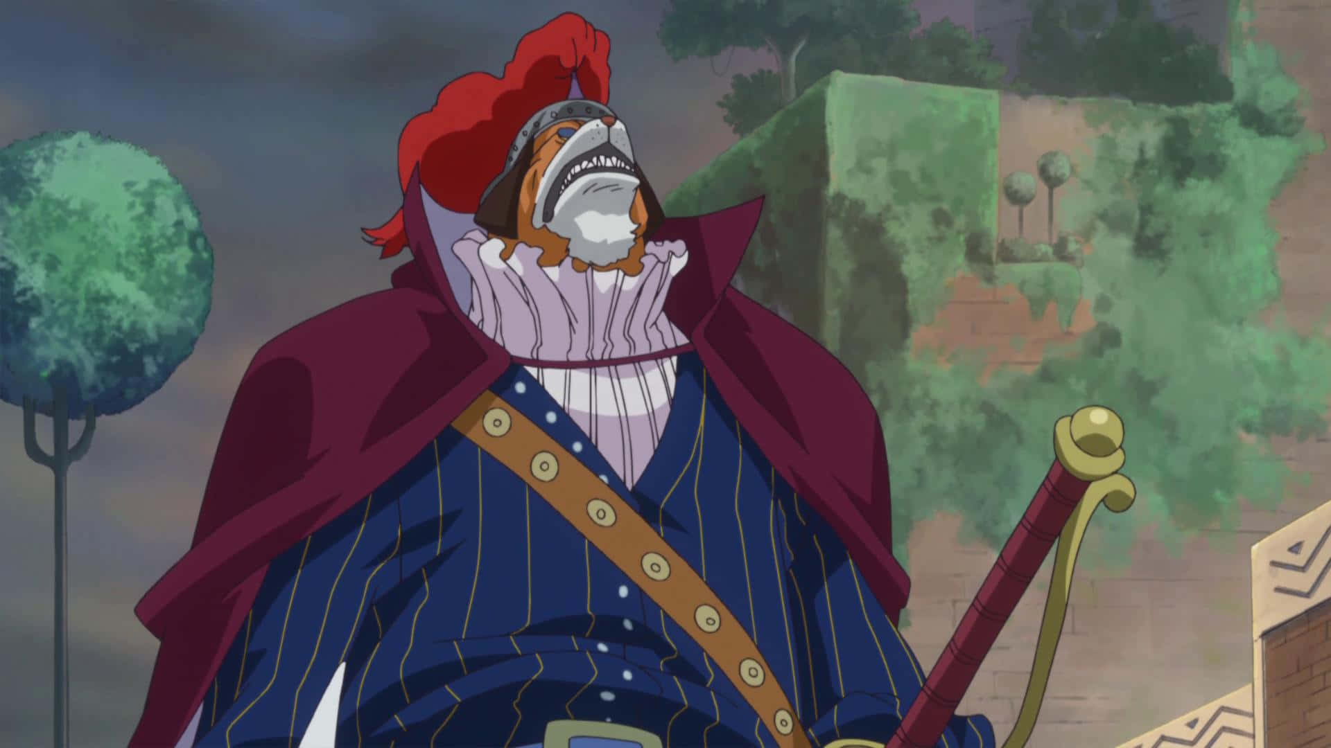 Inuarashi, red hat, sword, Full HD Desktop Wallpaper