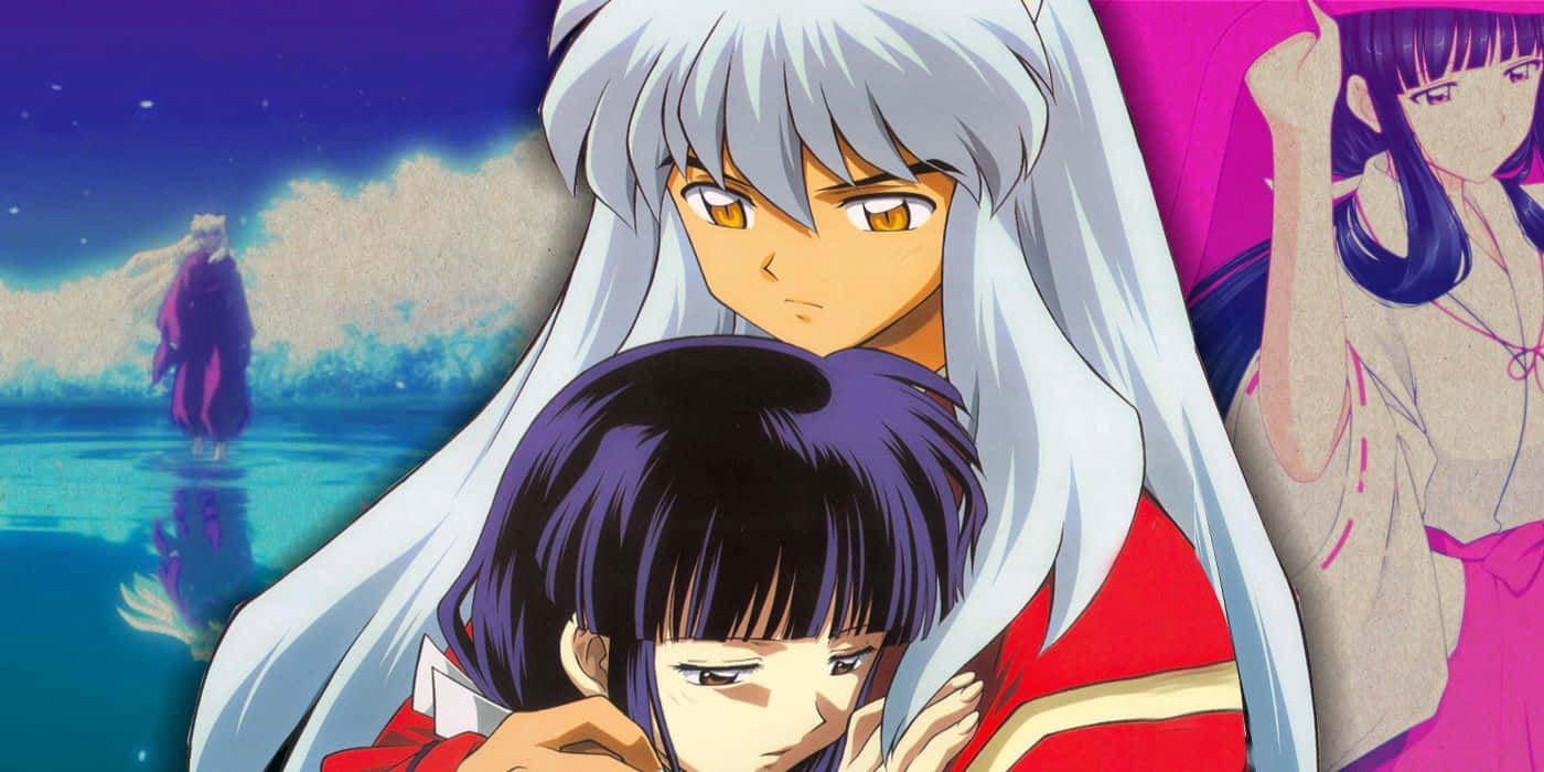 Inuyasha, Kikyo, silver hair, HD Desktop Wallpaper