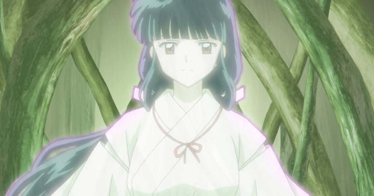 Inuyasha, Kikyo, white kimono, SD Desktop Wallpaper