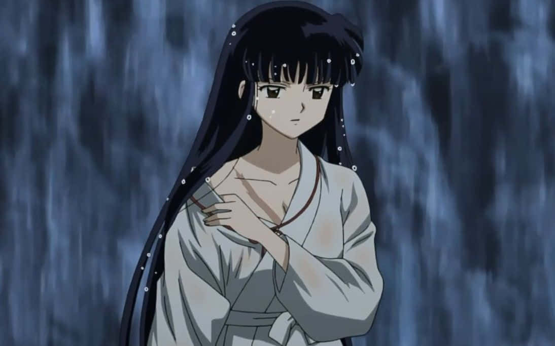 Inuyasha, Kikyo, moonlight, SD Desktop Wallpaper