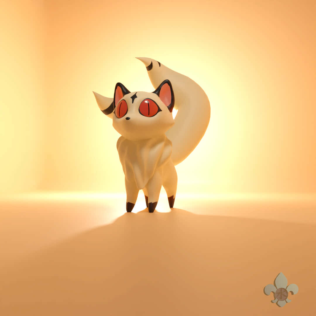 Kirara, Inuyasha, white fox figurine, SD Desktop Wallpaper