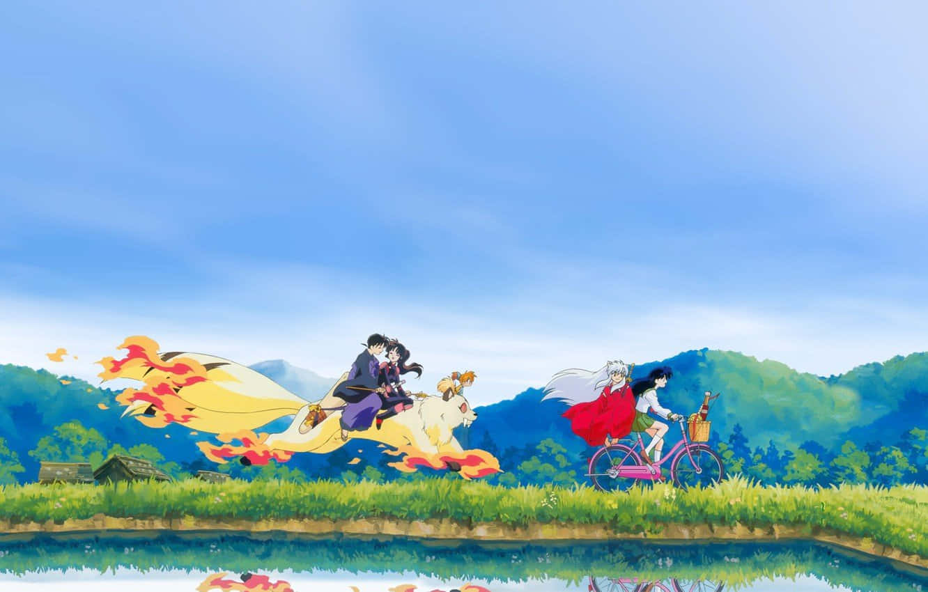Kirara, Inuyasha And Kirara, fiery fox spirit, HD Desktop Wallpaper