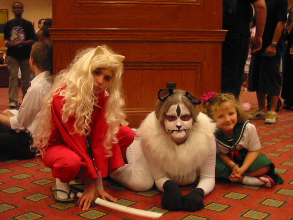 Inuyasha, Kirara, cosplay, SD Desktop Wallpaper