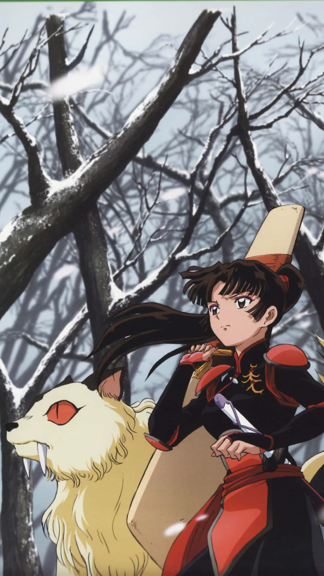 Inuyasha, Kirara, red and black armor, Full HD Phone Wallpaper
