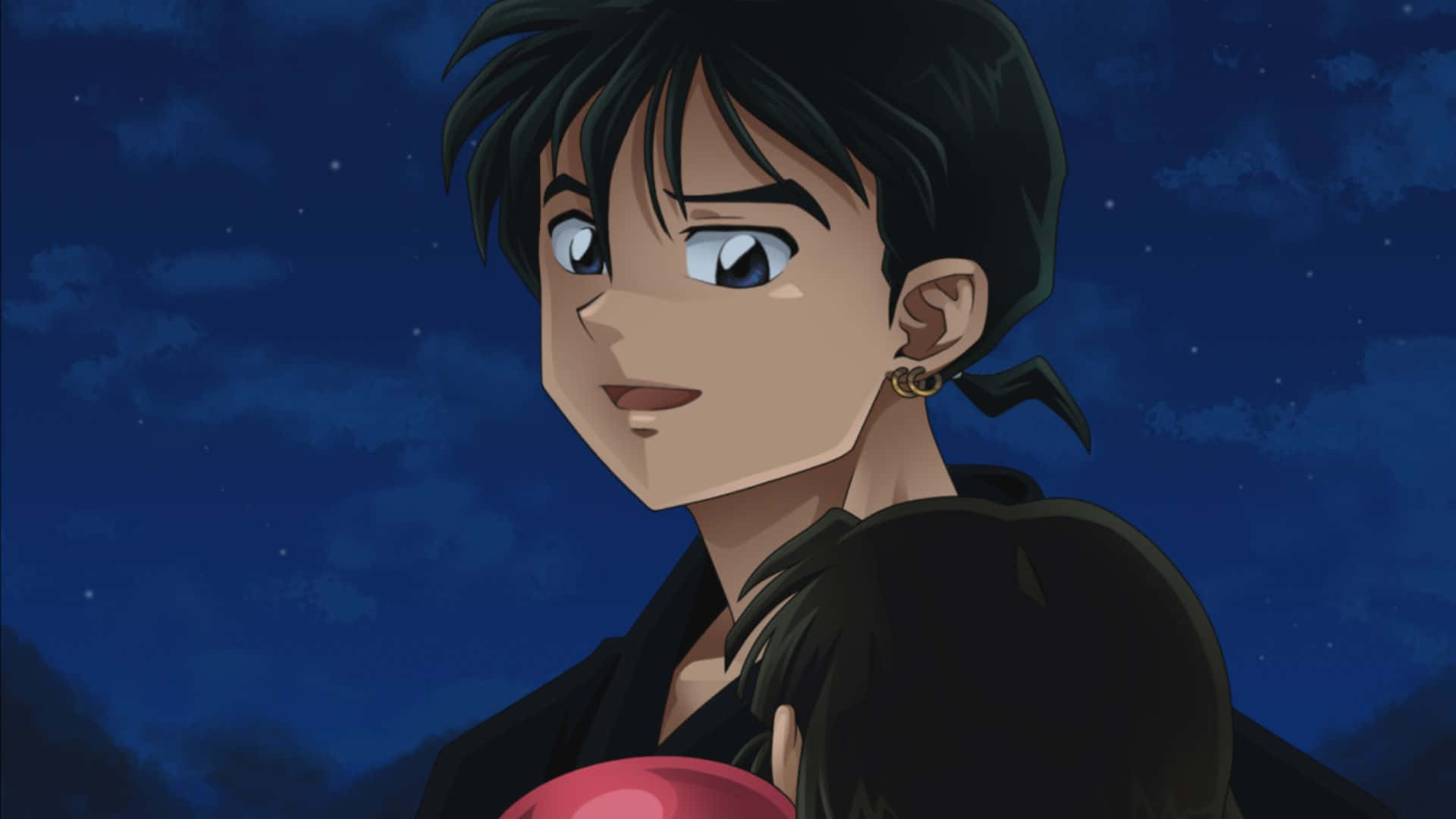 Miroku, 1920 x 1080, starry night sky, Full HD Desktop Wallpaper