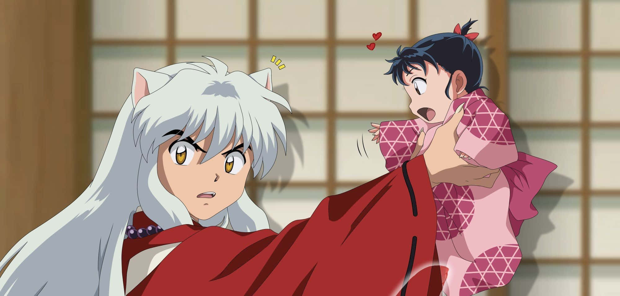 Inuyasha, Miroku, shoji screen, Full HD Desktop Wallpaper