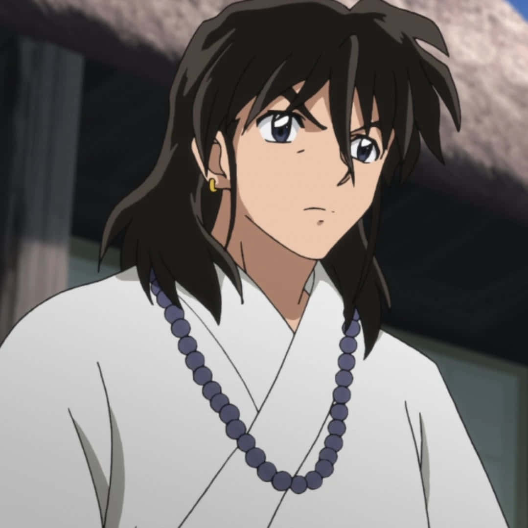 Miroku, staff, prayer beads, SD Desktop Wallpaper
