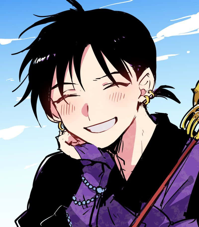 Inuyasha, Miroku, black hair, SD Phone Wallpaper
