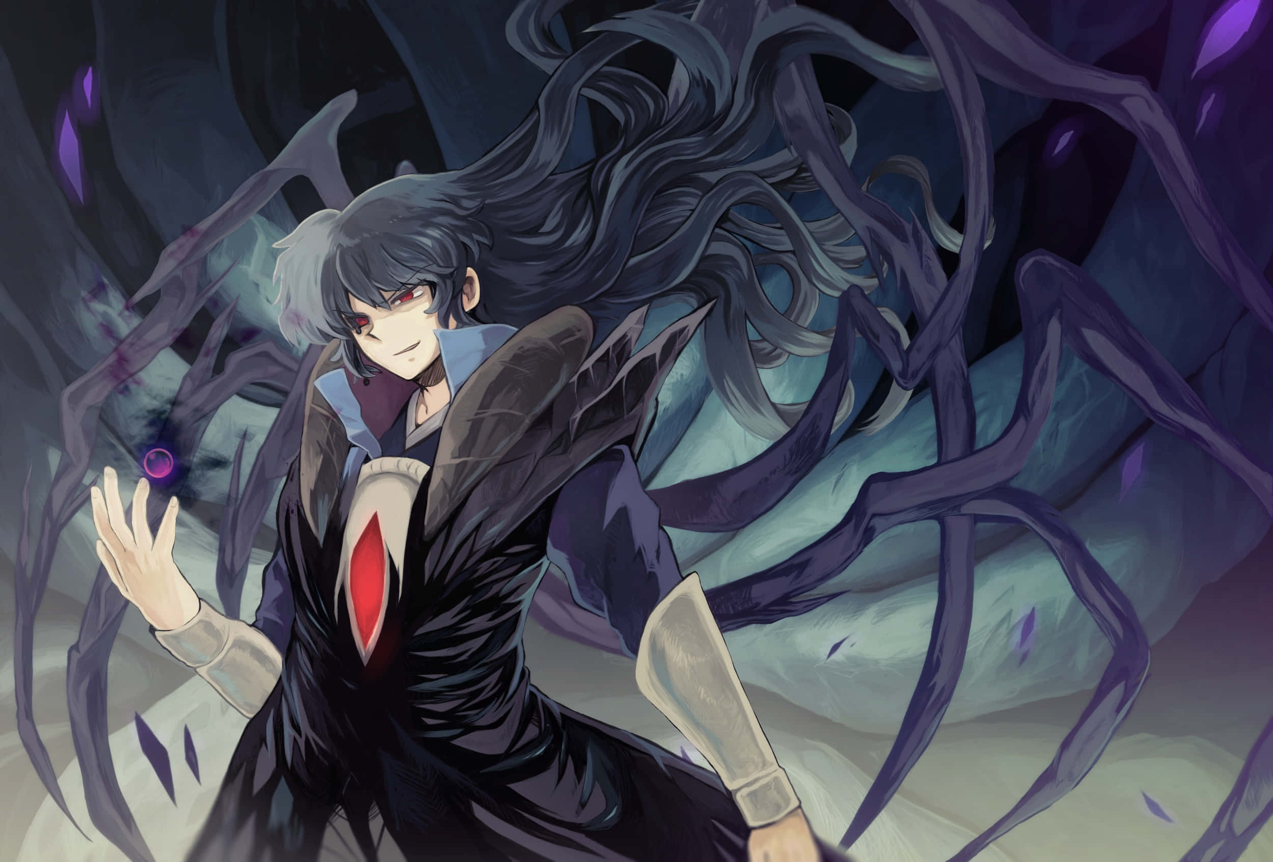 Naraku, Inuyasha, black coat, Full HD Desktop Wallpaper