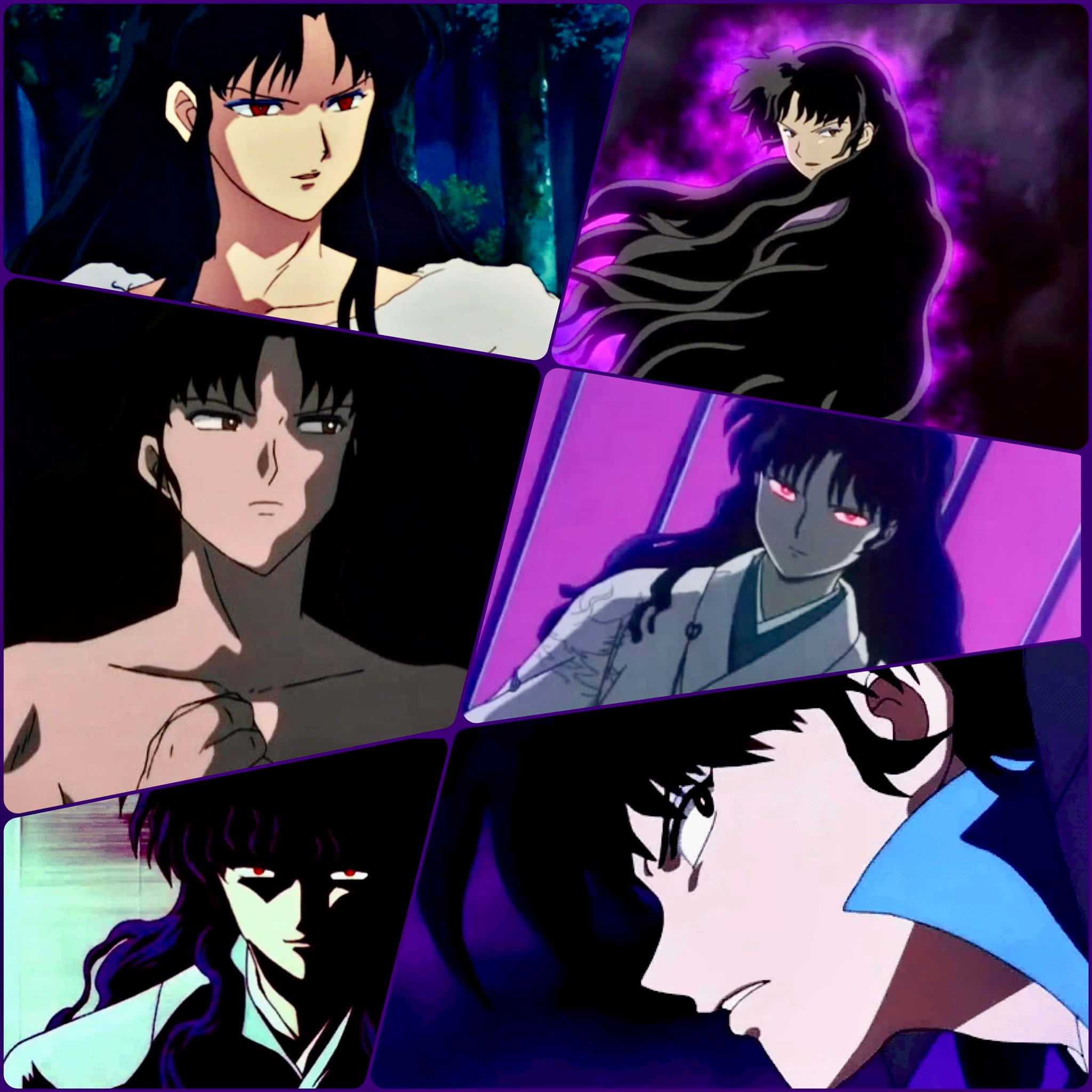 Naraku, Inuyasha, dark purple, Full HD Desktop Wallpaper