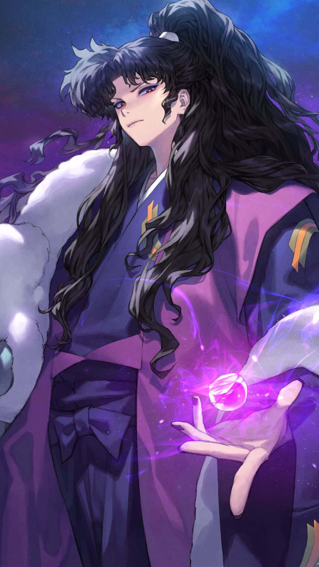 Naraku, Inuyasha, purple robes, Full HD Phone Wallpaper