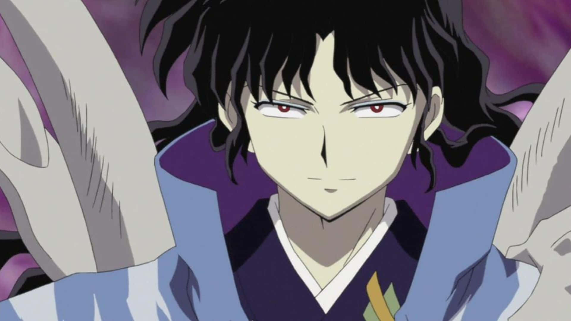 Naraku, Inuyasha, purple and blue outfit, Full HD Desktop Wallpaper