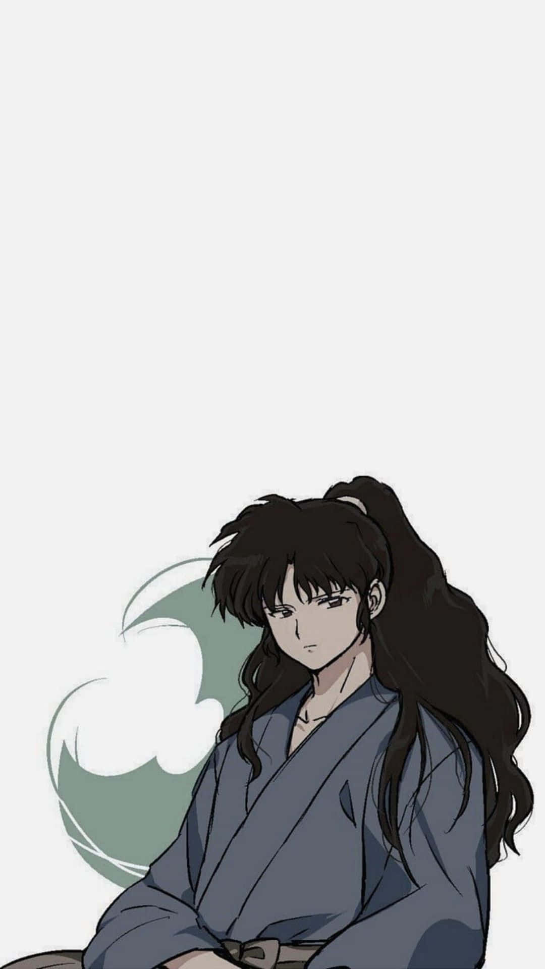 Naraku, long dark hair, serious expression, Full HD Phone Wallpaper