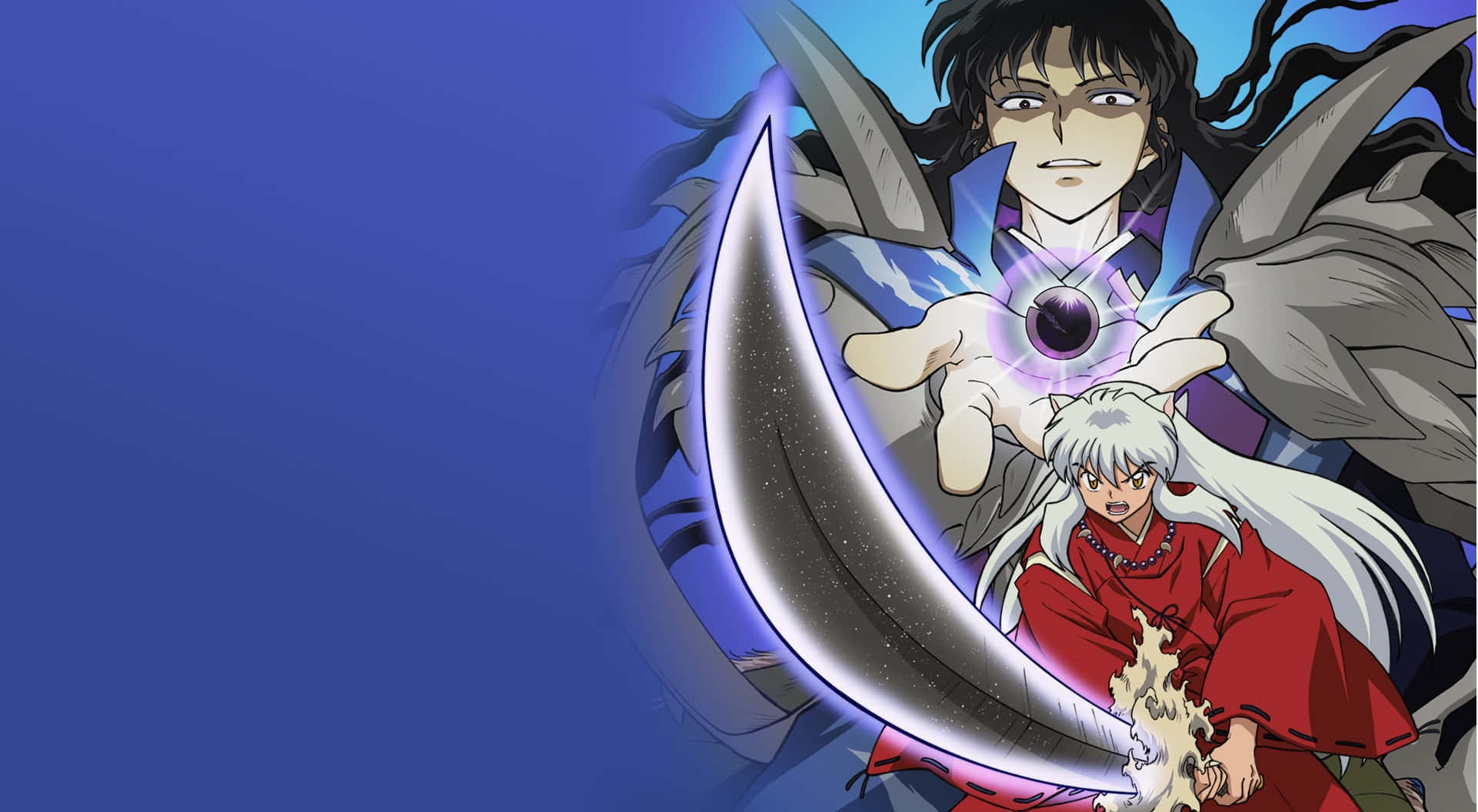 Inuyasha, Naraku, white hair, Full HD Desktop Wallpaper