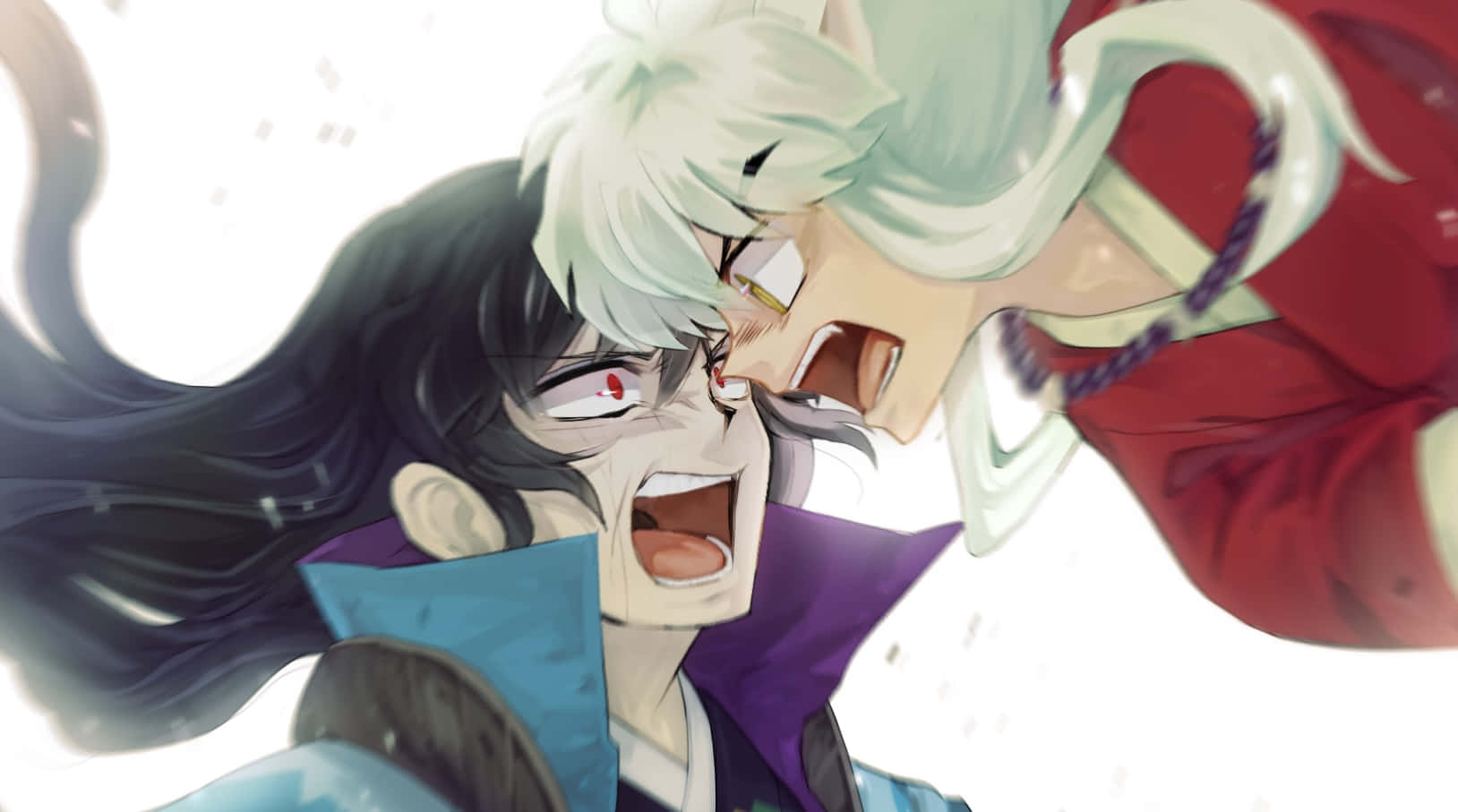 Inuyasha, Naraku, white hair, HD Desktop Wallpaper