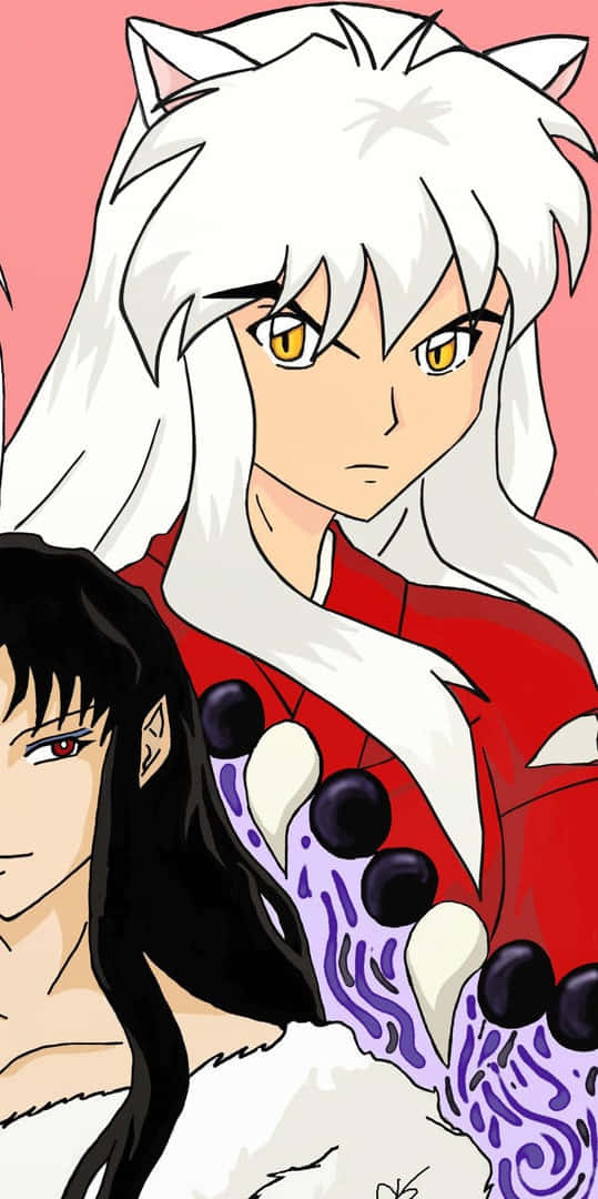 Inuyasha, Naraku, white hair, SD Phone Wallpaper