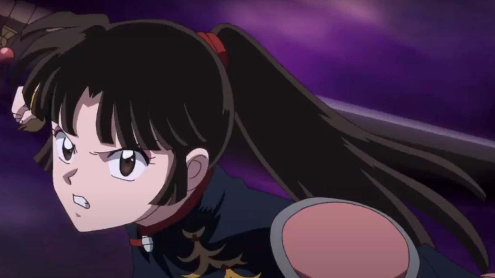 Inuyasha, Sango, dark hair, Full HD Desktop Wallpaper