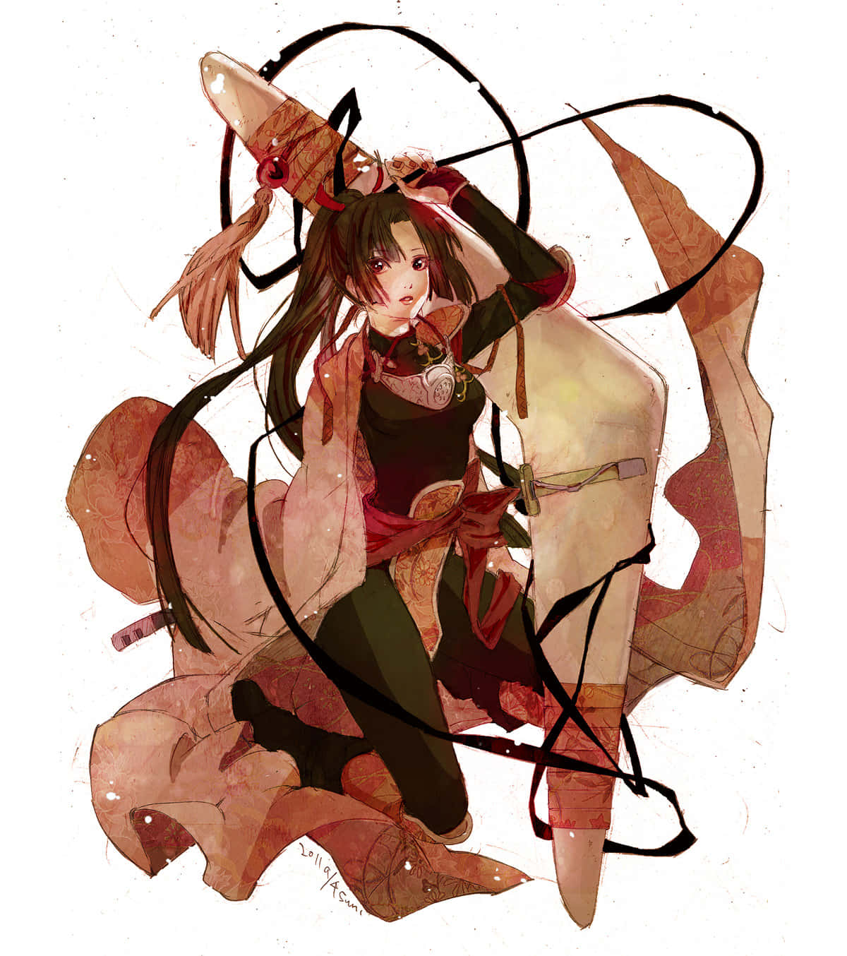 Sango, Inuyasha, anime girl, HD Phone Wallpaper