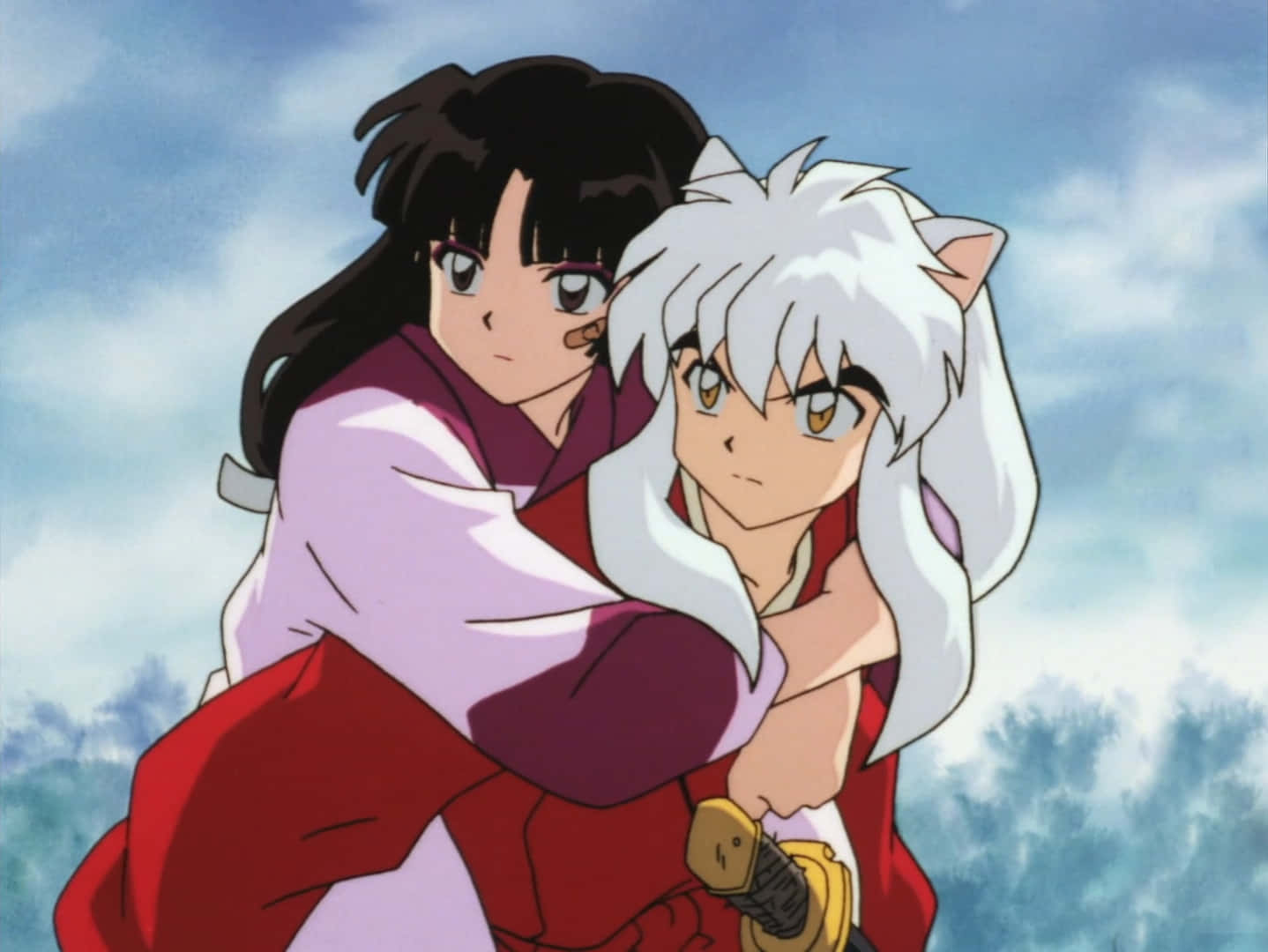 Inuyasha, Sango, white hair, HD Desktop Wallpaper