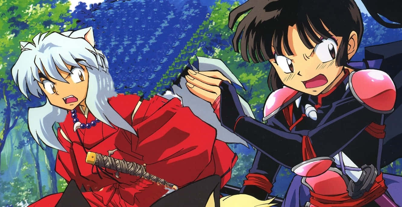 Inuyasha, Sango, forest, HD Desktop Wallpaper