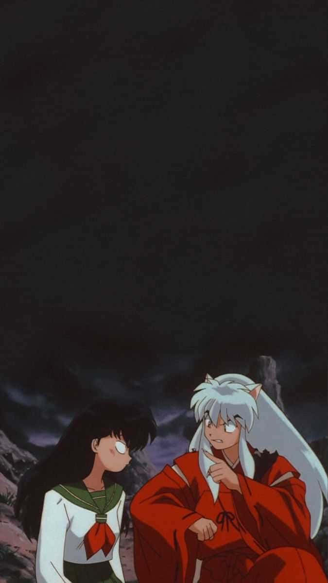 Inuyasha, Sango, nighttime, SD Phone Wallpaper