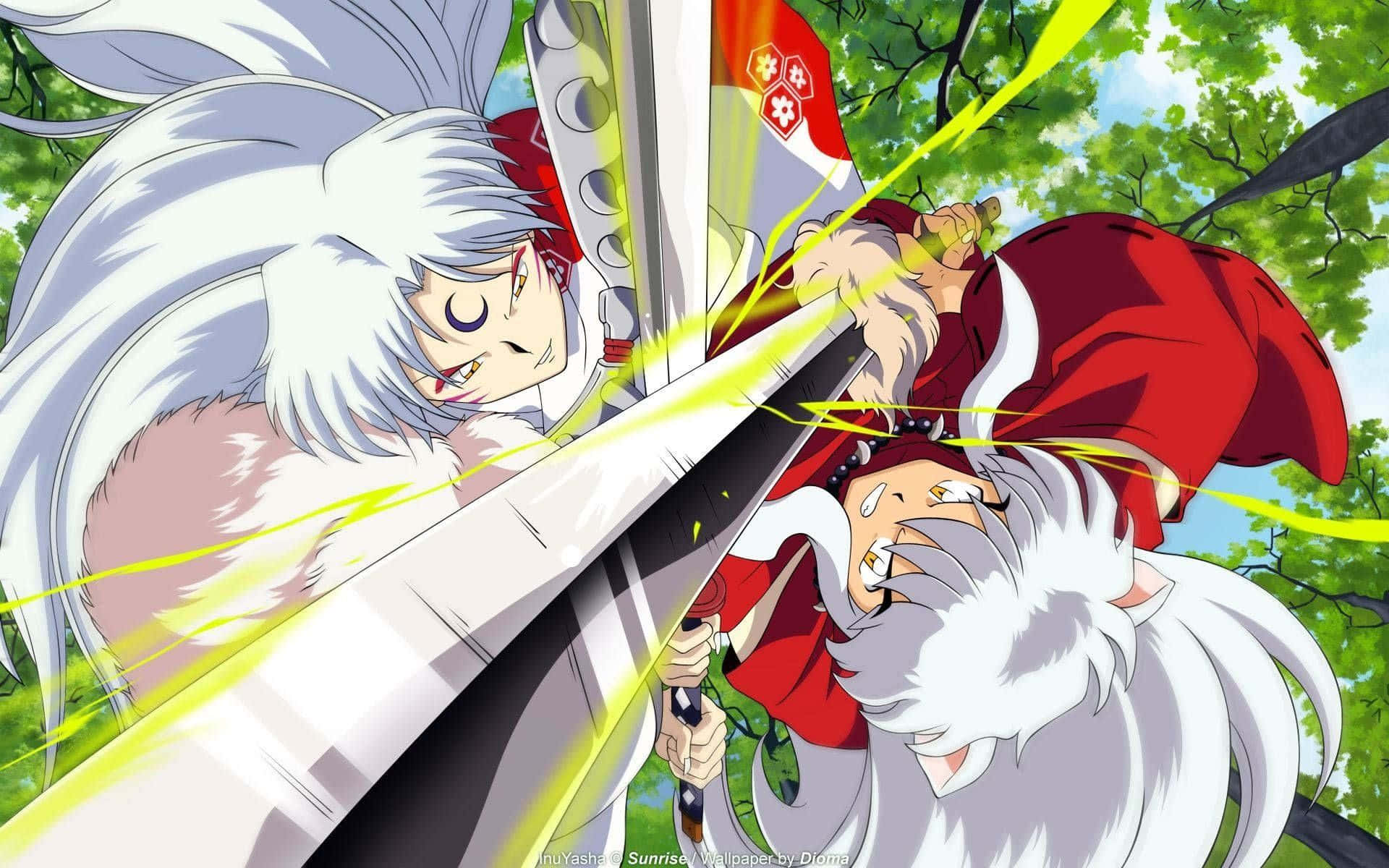 Inuyasha, Sesshomaru, anime characters, Full HD Desktop Wallpaper
