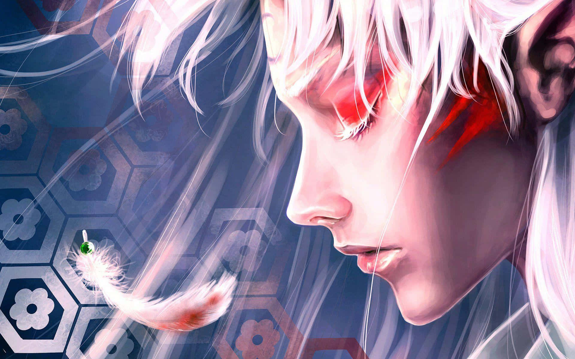 Sesshomaru, Inuyasha, white hair, Full HD Desktop Wallpaper