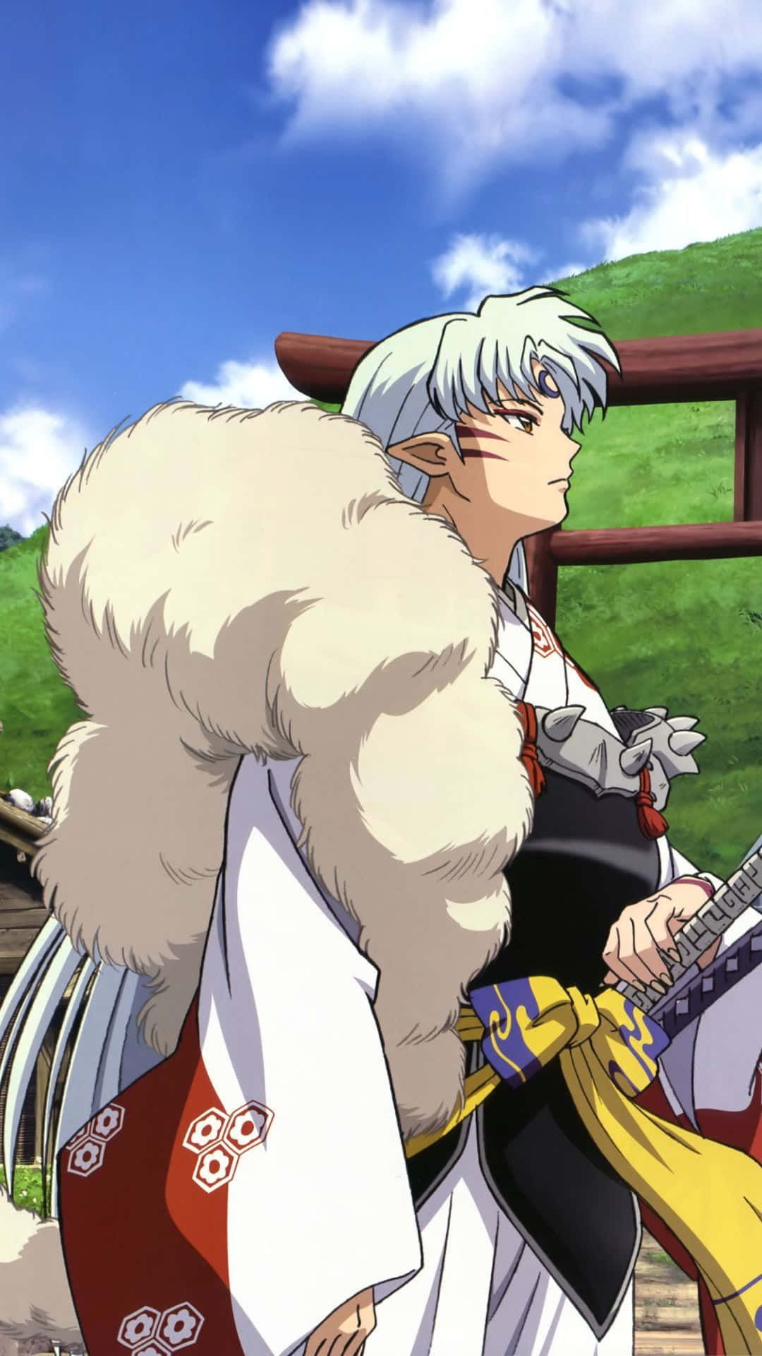 Inuyasha, Sesshomaru, silver hair, Full HD Phone Wallpaper