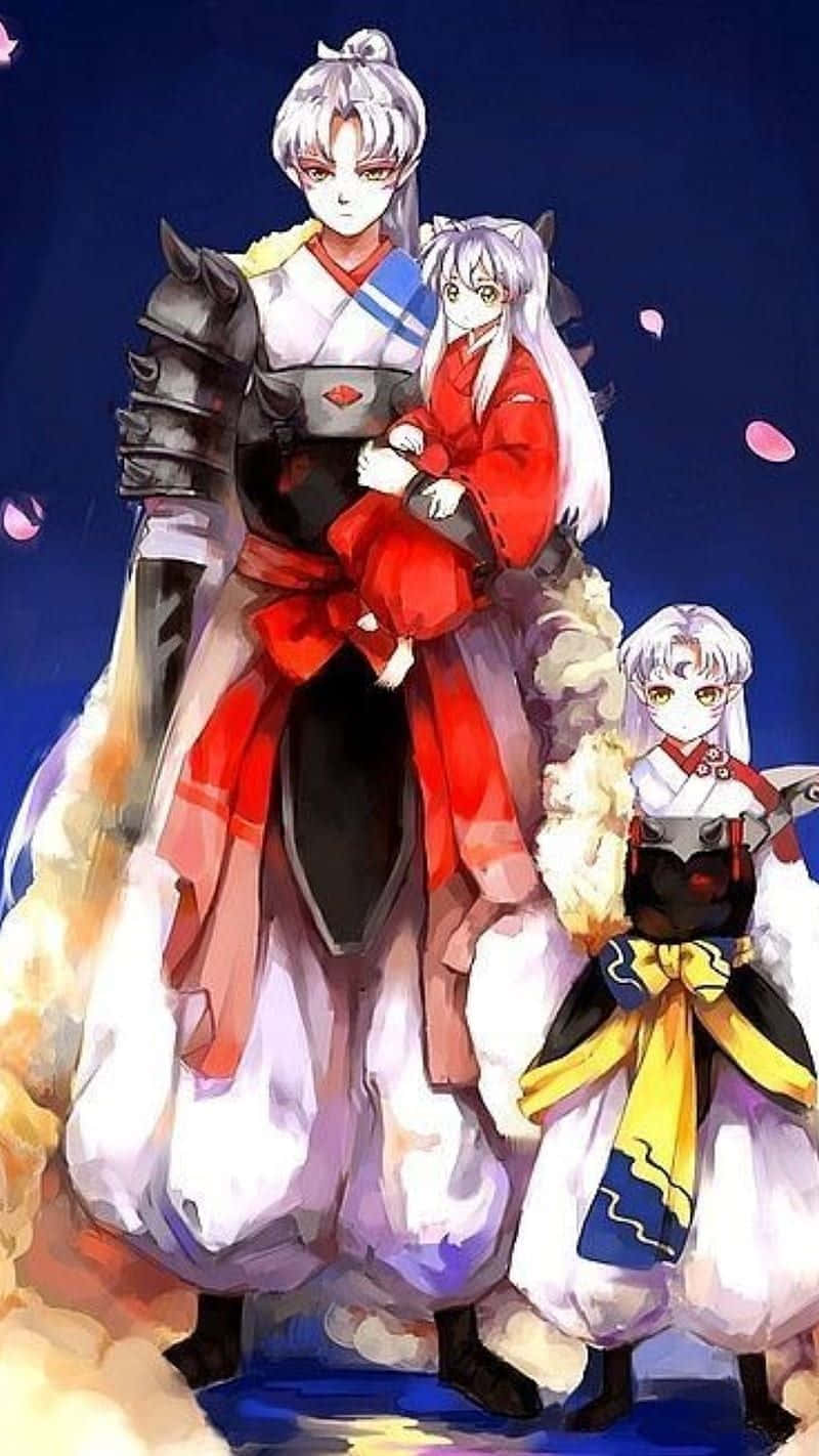 Inuyasha, Sesshomaru, traditional Japanese attire, HD Phone Wallpaper