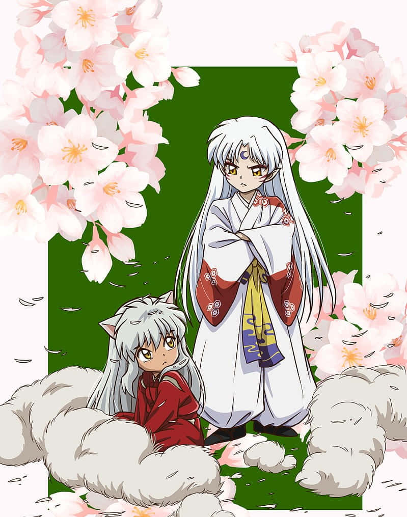 Inuyasha, Sesshomaru, silver hair, SD Phone Wallpaper