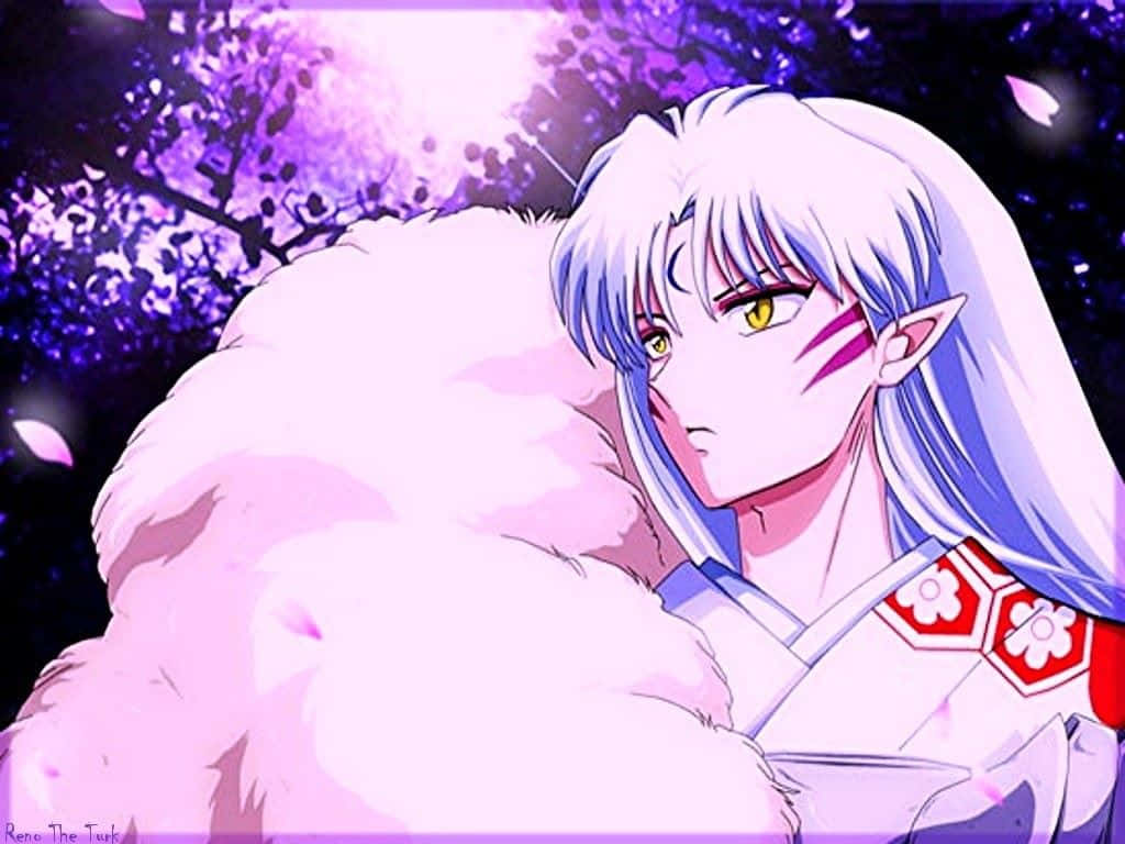 Inuyasha, Sesshomaru, silver hair, SD Desktop Wallpaper